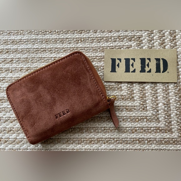 FEED Cognac Suede Wallet - Picture 2 of 15